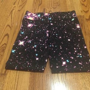 Pink yoga galaxy leggings